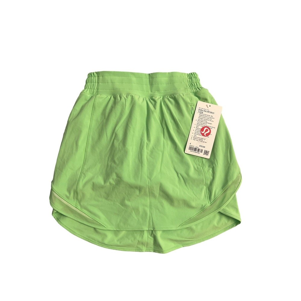 Lululemon Hotty Hot High-Rise Skirt Long, Size 4 Scream Green Light New - Picture 5 of 7